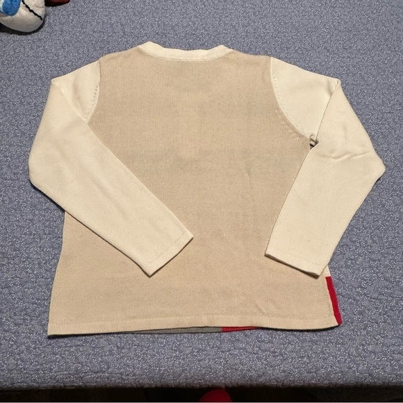 Rafella Sweater Colorblock Striped Casual Classic Chic 3/4 Sleeve Nautical Sz XL - Picture 3 of 11